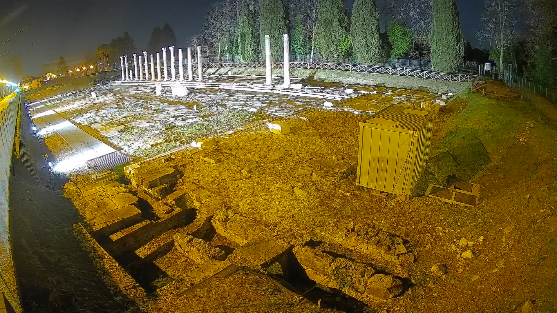 Webcam du Forum Romain d’Aquilée – Vue en direct du site antique