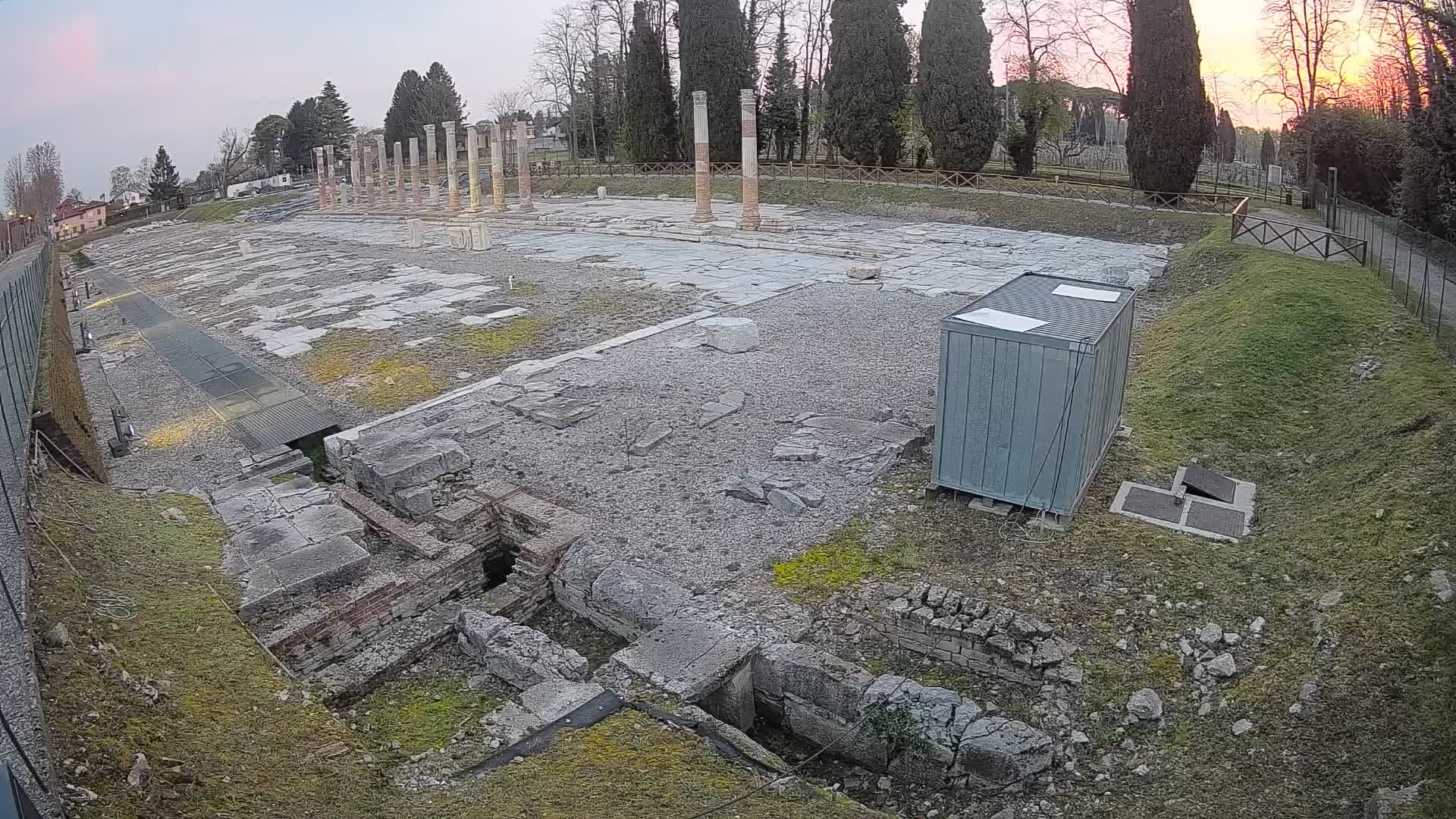 Webcam Foro Romano de Aquileia – Vista en vivo del Foro Romano