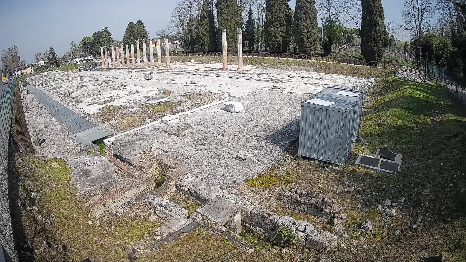 Webcam Foro Romano di Aquileia – Vista live sull’antico Foro