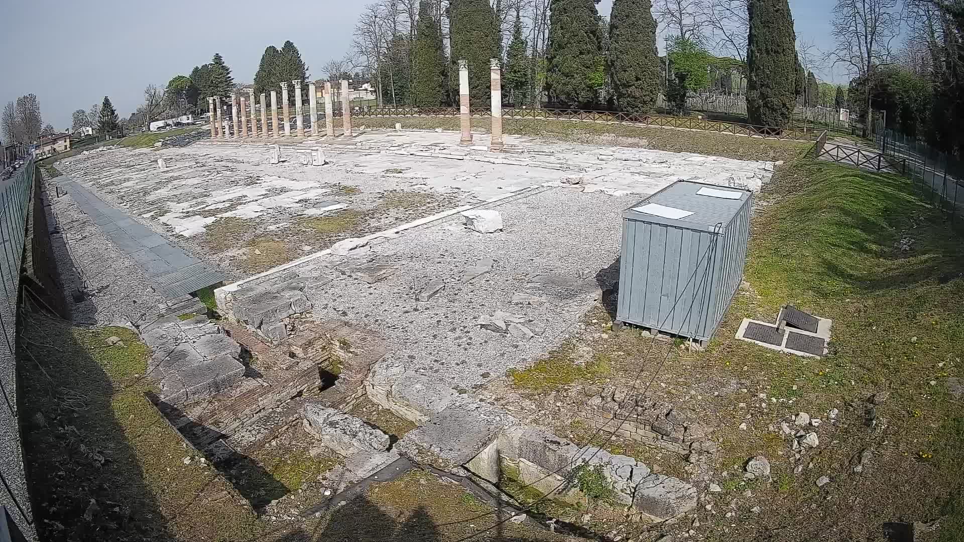 Webcam du Forum Romain d’Aquilée – Vue en direct du site antique
