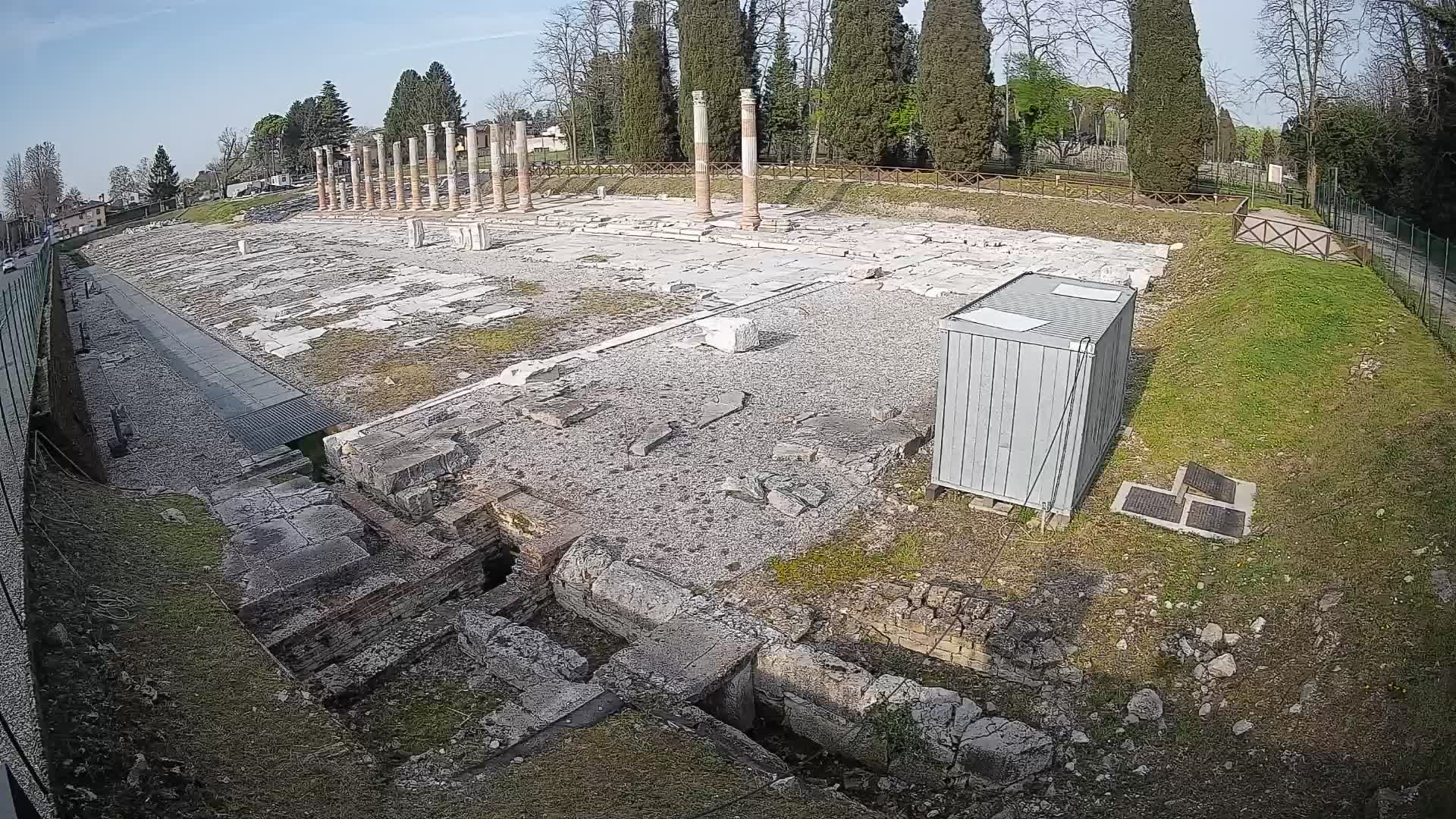 Webcam du Forum Romain d’Aquilée – Vue en direct du site antique