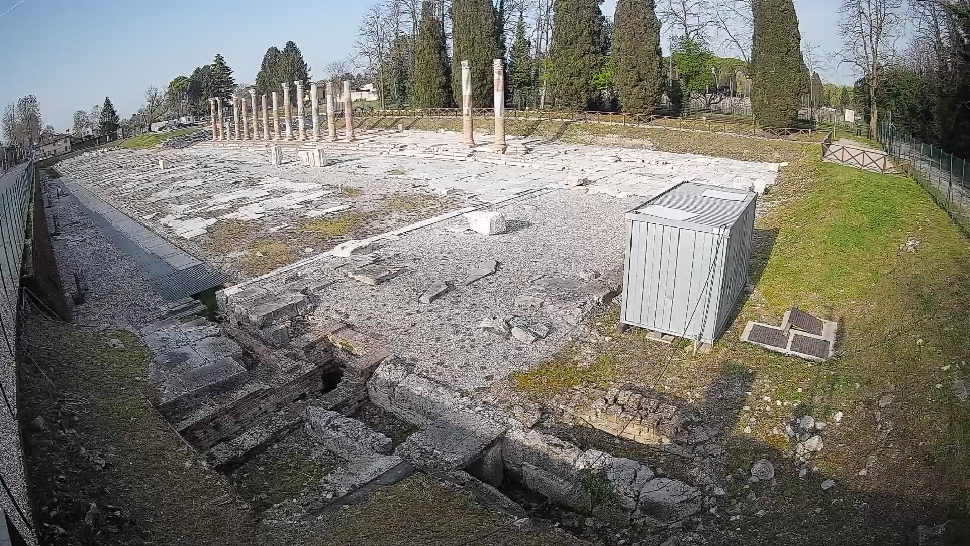 Webcam du Forum Romain d’Aquilée – Vue en direct du site antique