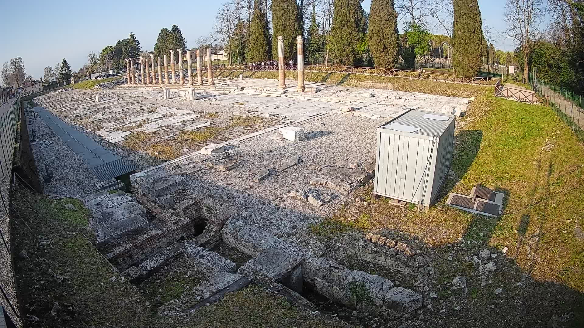 Webcam Foro Romano de Aquileia – Vista en vivo del Foro Romano