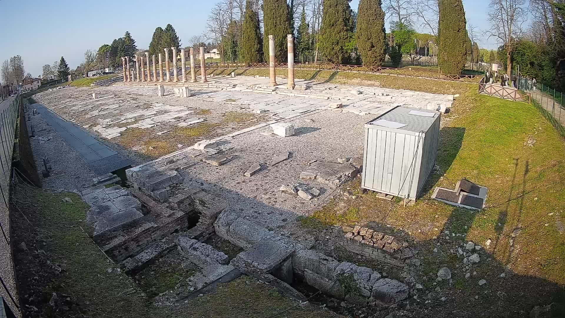 Webcam Forum Romanum von Aquileia – Liveblick auf das antike Zentrum