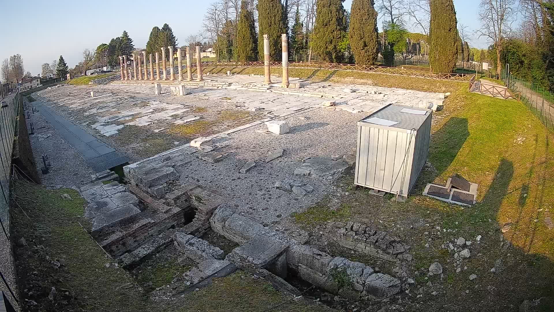 Webcam Foro Romano de Aquileia – Vista en vivo del Foro Romano