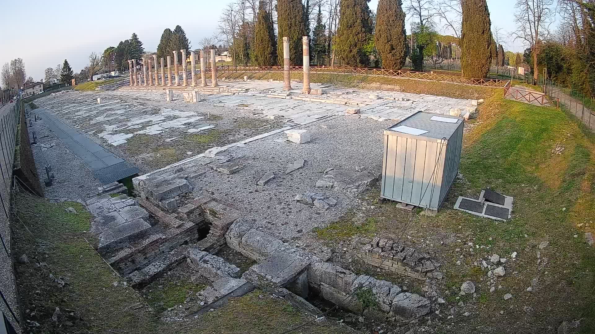Webcam Forum Romanum von Aquileia – Liveblick auf das antike Zentrum