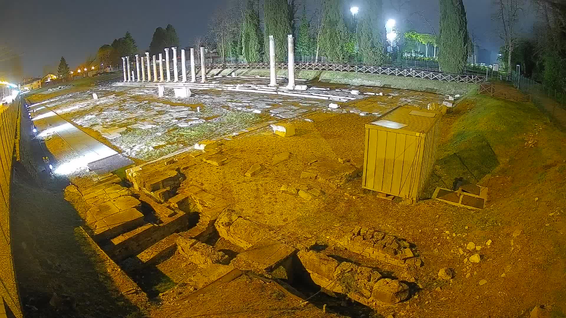 Webcam du Forum Romain d’Aquilée – Vue en direct du site antique