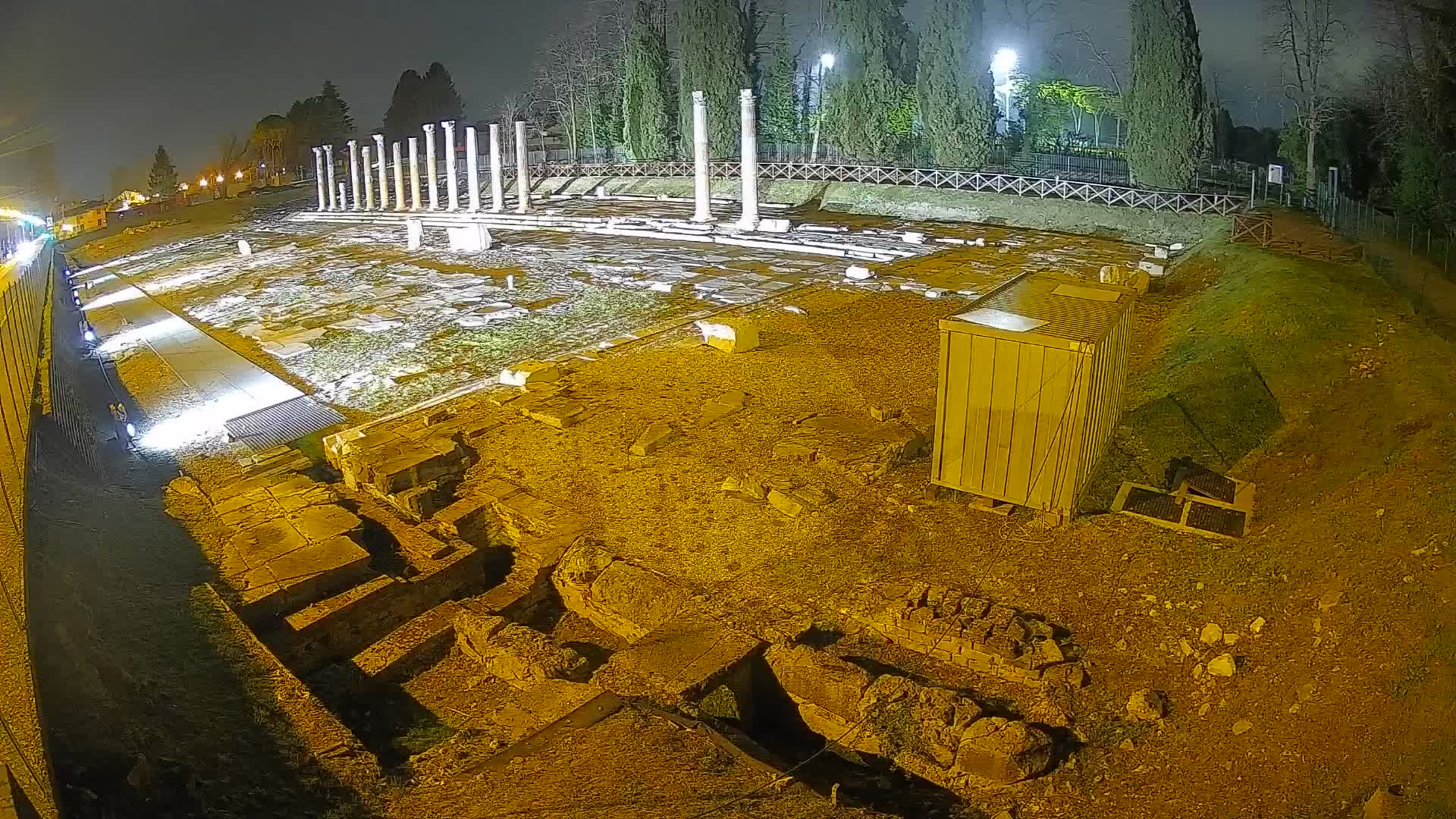 Webcam Foro Romano de Aquileia – Vista en vivo del Foro Romano
