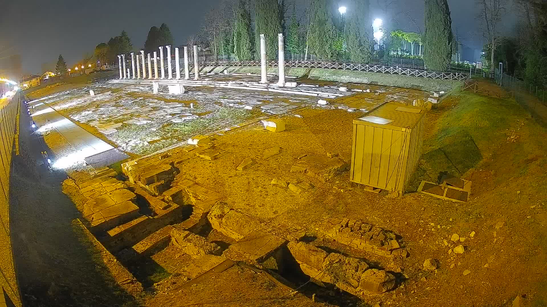 Webcam Foro Romano di Aquileia – Vista live sull’antico Foro
