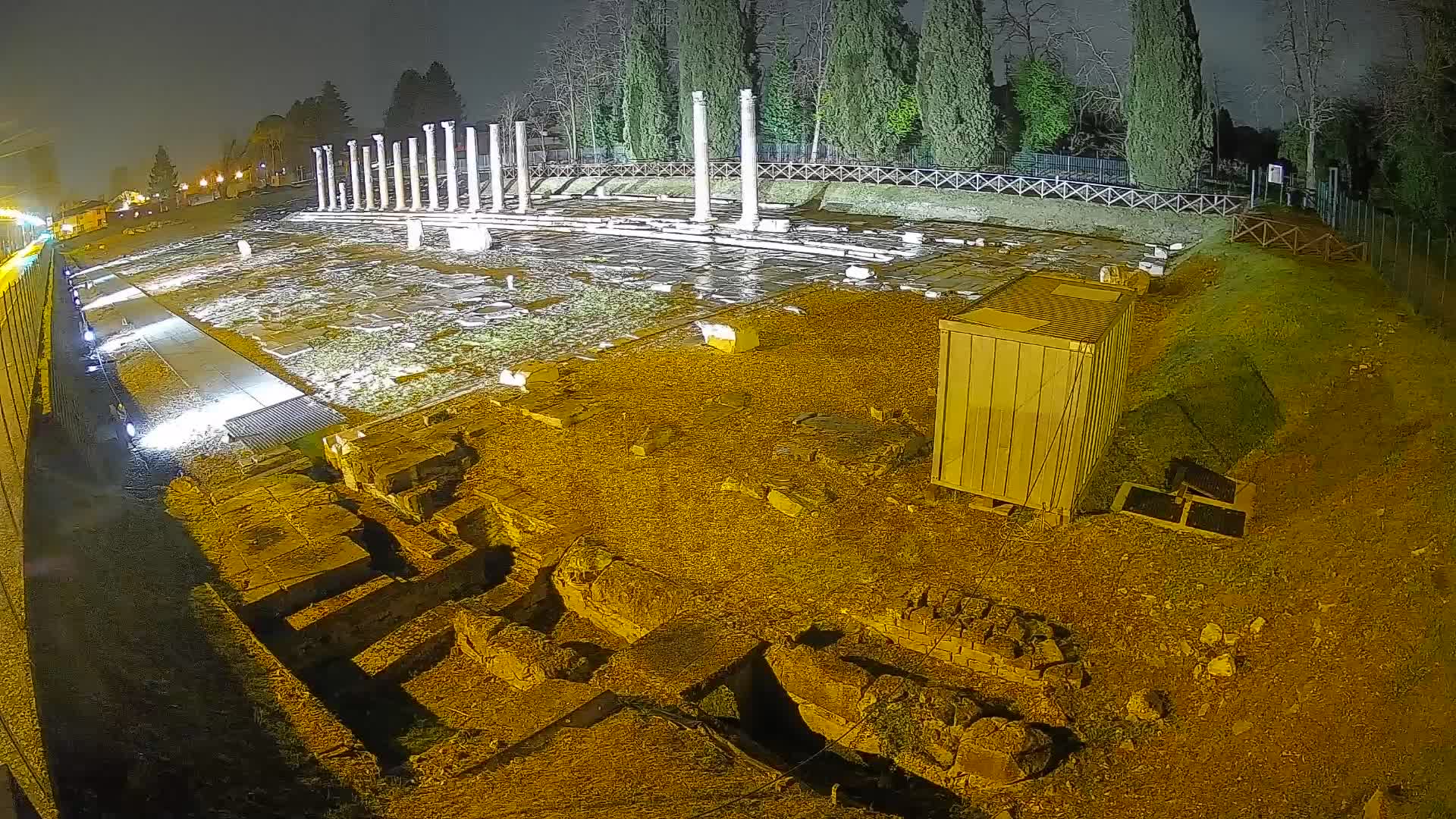 Webcam Foro Romano di Aquileia – Vista live sull’antico Foro