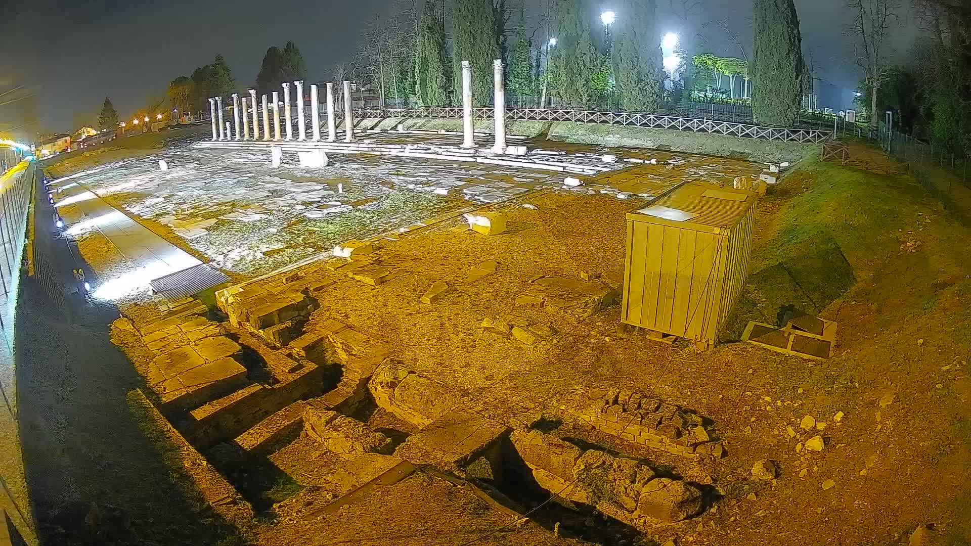 Webcam du Forum Romain d’Aquilée – Vue en direct du site antique