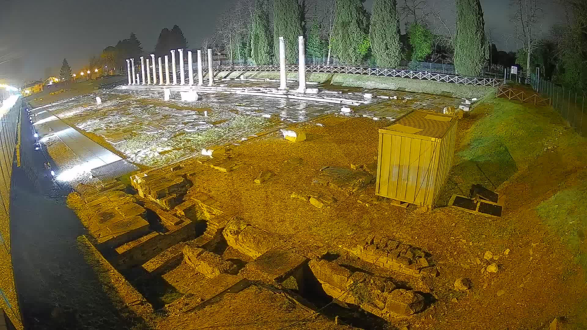 Webcam Foro Romano di Aquileia – Vista live sull’antico Foro