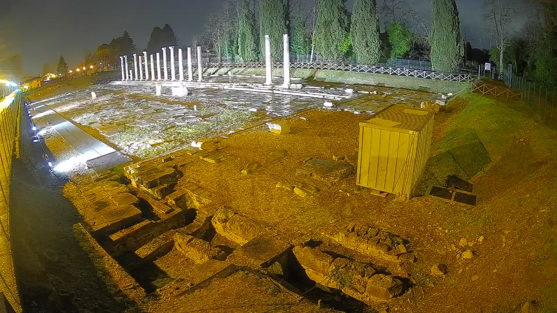 Webcam Foro Romano di Aquileia – Vista live sull’antico Foro