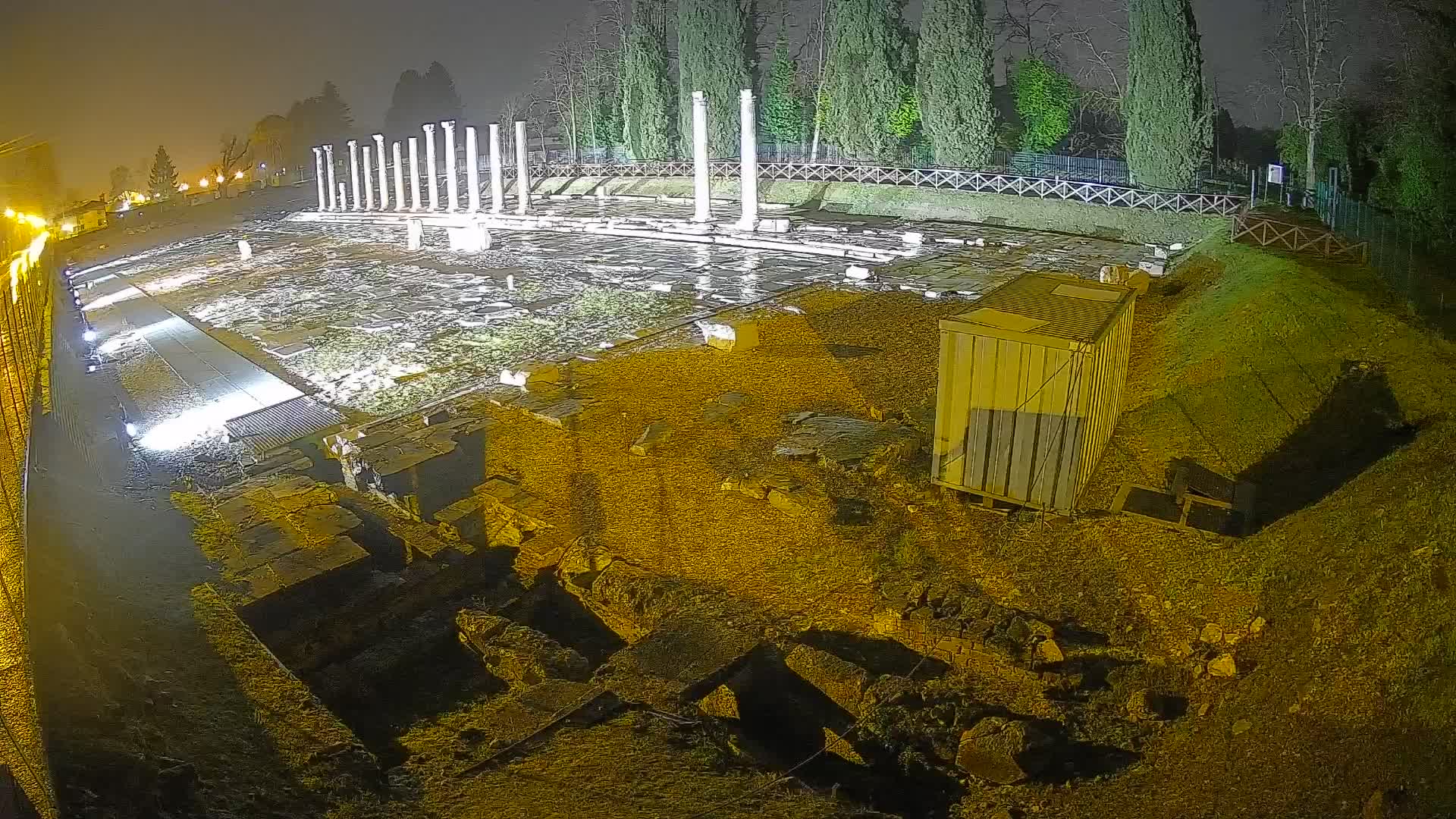Webcam Foro Romano di Aquileia – Vista live sull’antico Foro