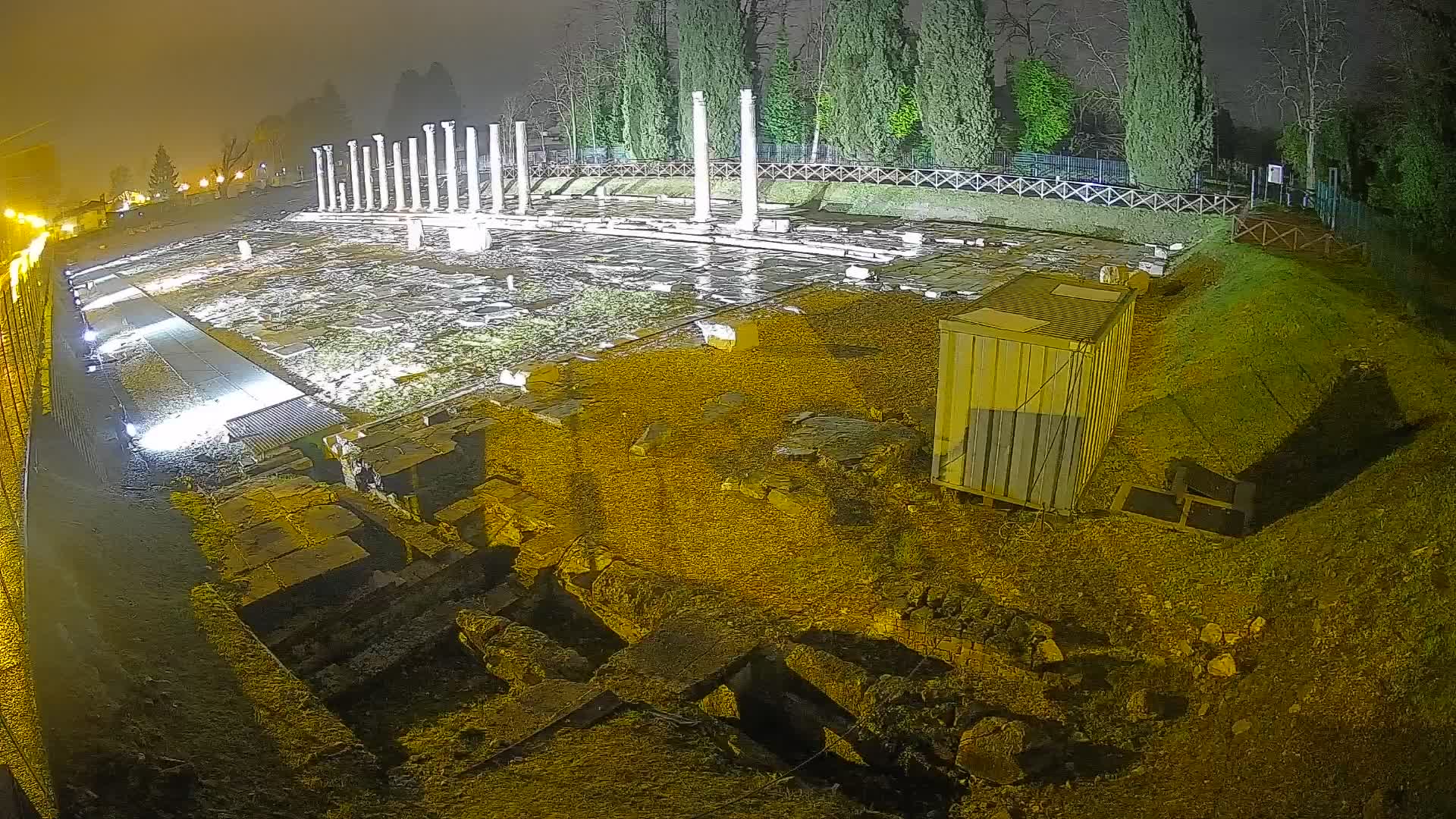 Webcam Foro Romano de Aquileia – Vista en vivo del Foro Romano