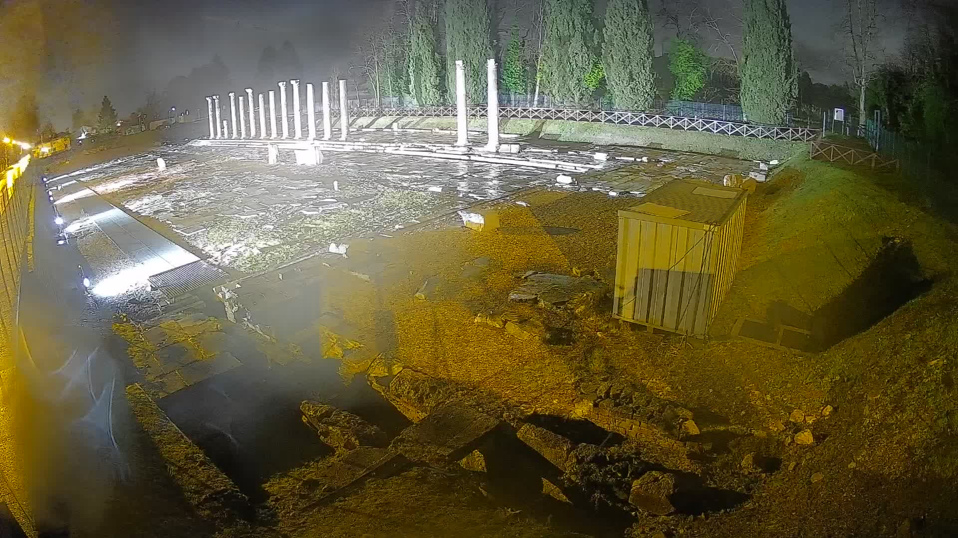 Webcam Foro Romano di Aquileia – Vista live sull’antico Foro