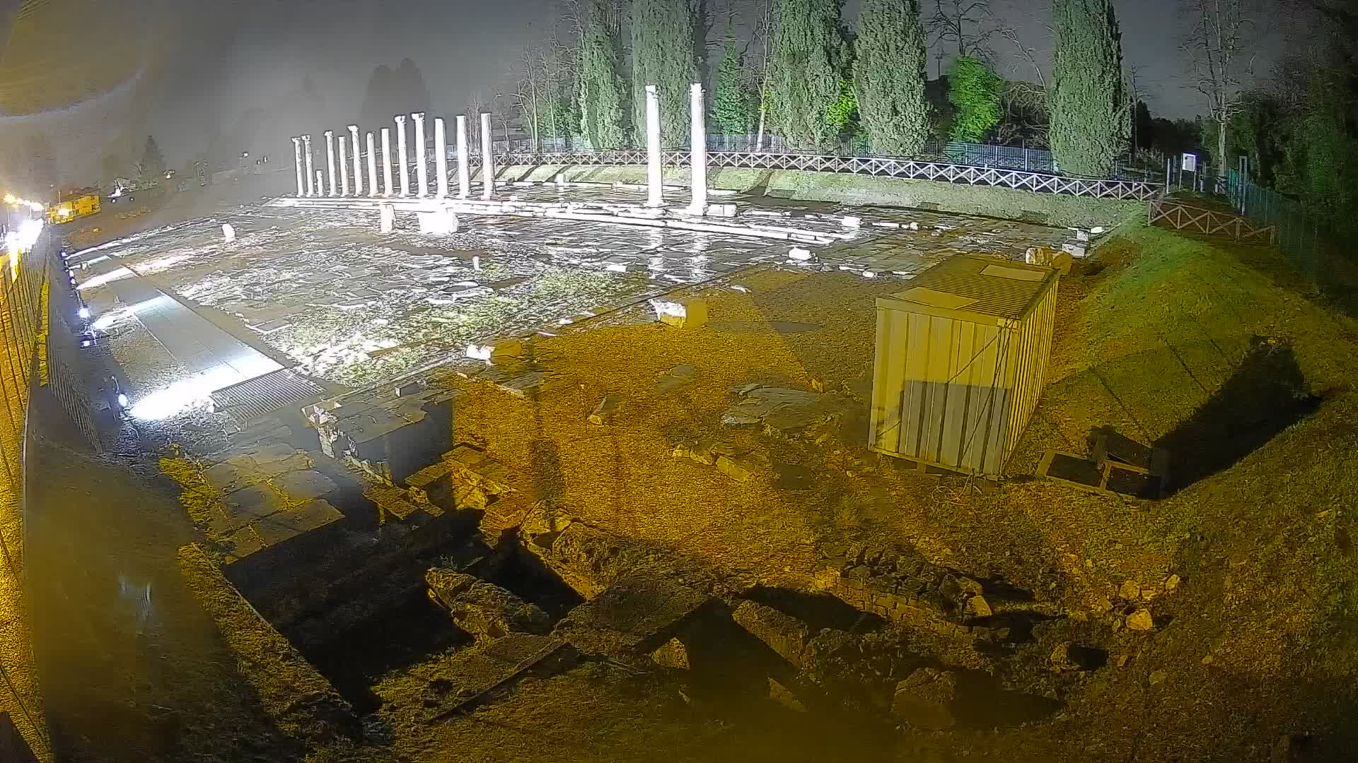 Webcam Foro Romano di Aquileia – Vista live sull’antico Foro