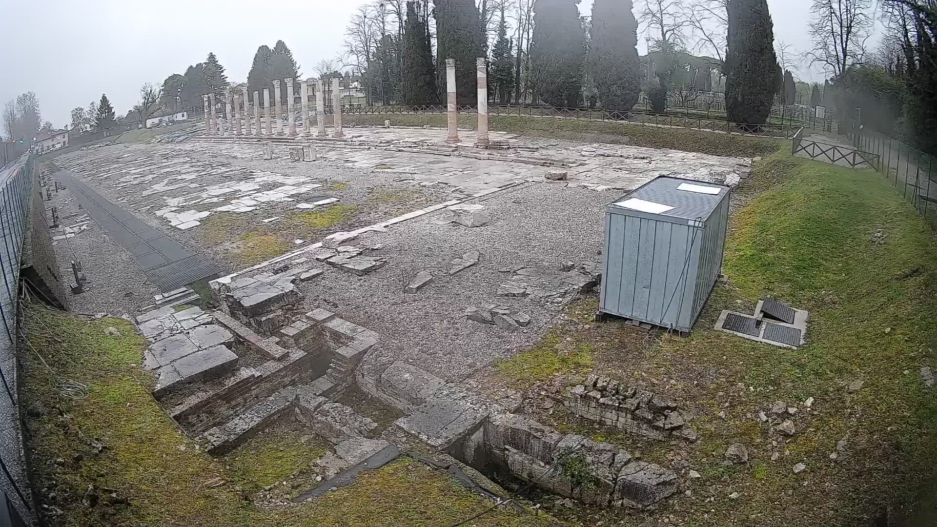 Webcam Foro Romano di Aquileia – Vista live sull’antico Foro