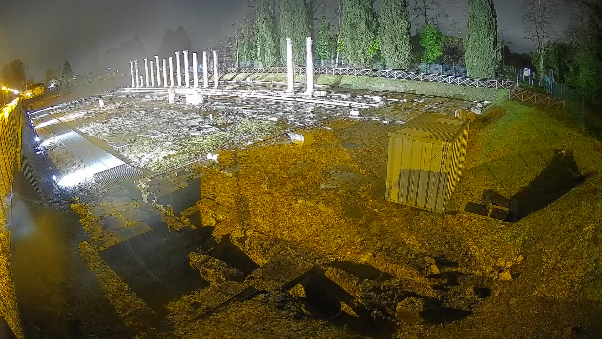 Webcam Foro Romano de Aquileia – Vista en vivo del Foro Romano