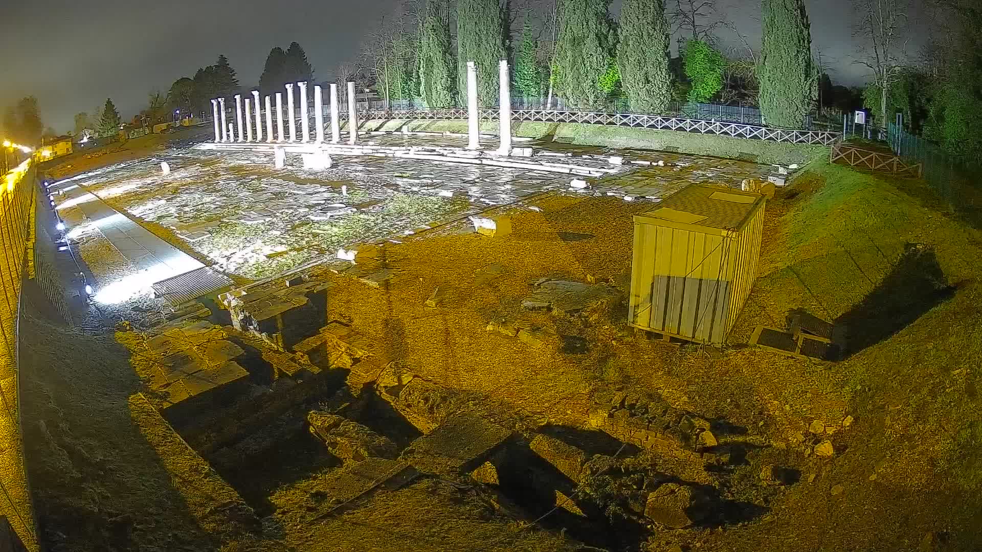 Webcam Foro Romano di Aquileia – Vista live sull’antico Foro
