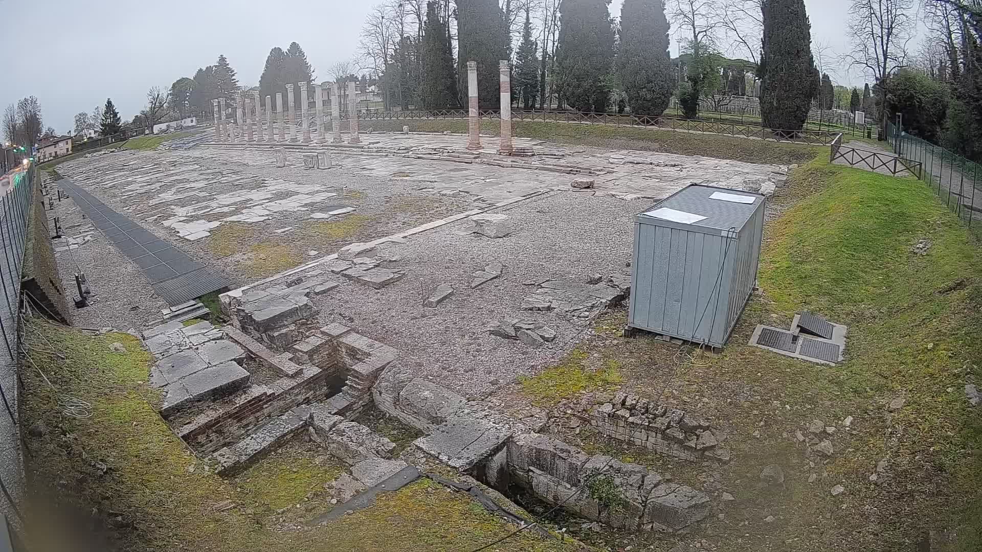 Webcam Foro Romano di Aquileia – Vista live sull’antico Foro