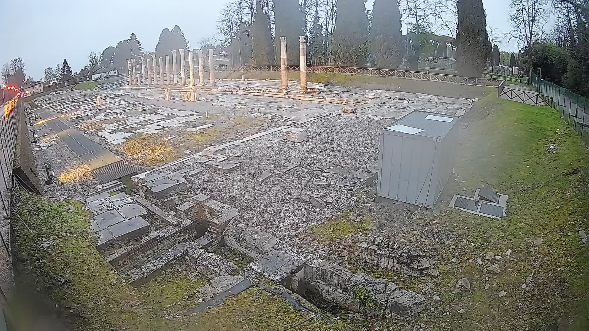 Webcam Foro Romano di Aquileia – Vista live sull’antico Foro