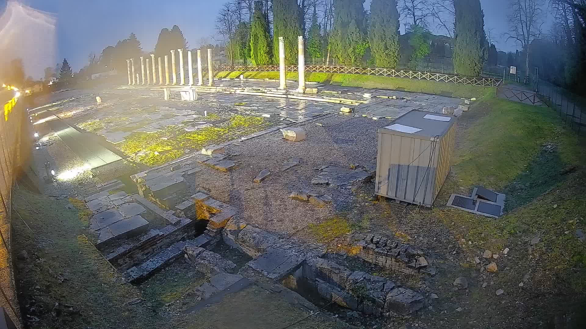 Webcam Foro Romano di Aquileia – Vista live sull’antico Foro