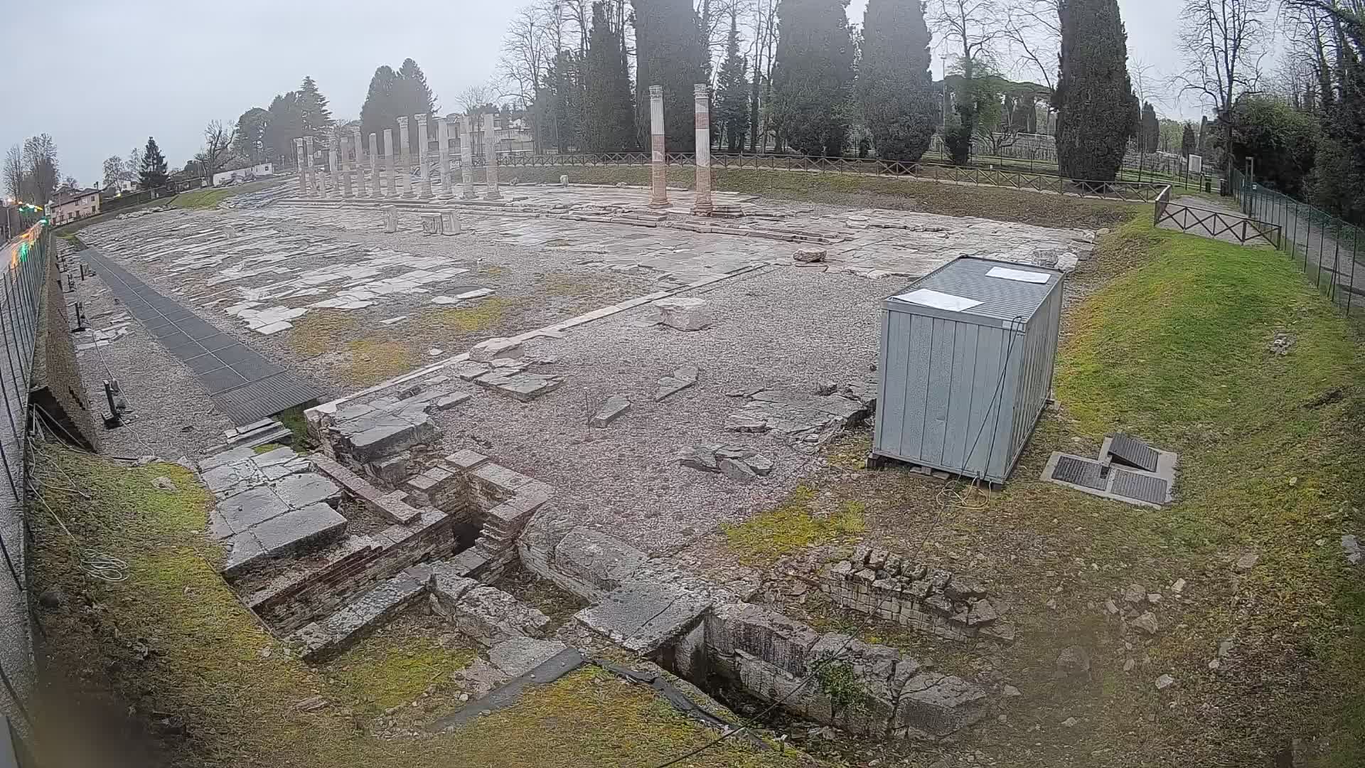 Webcam Foro Romano di Aquileia – Vista live sull’antico Foro