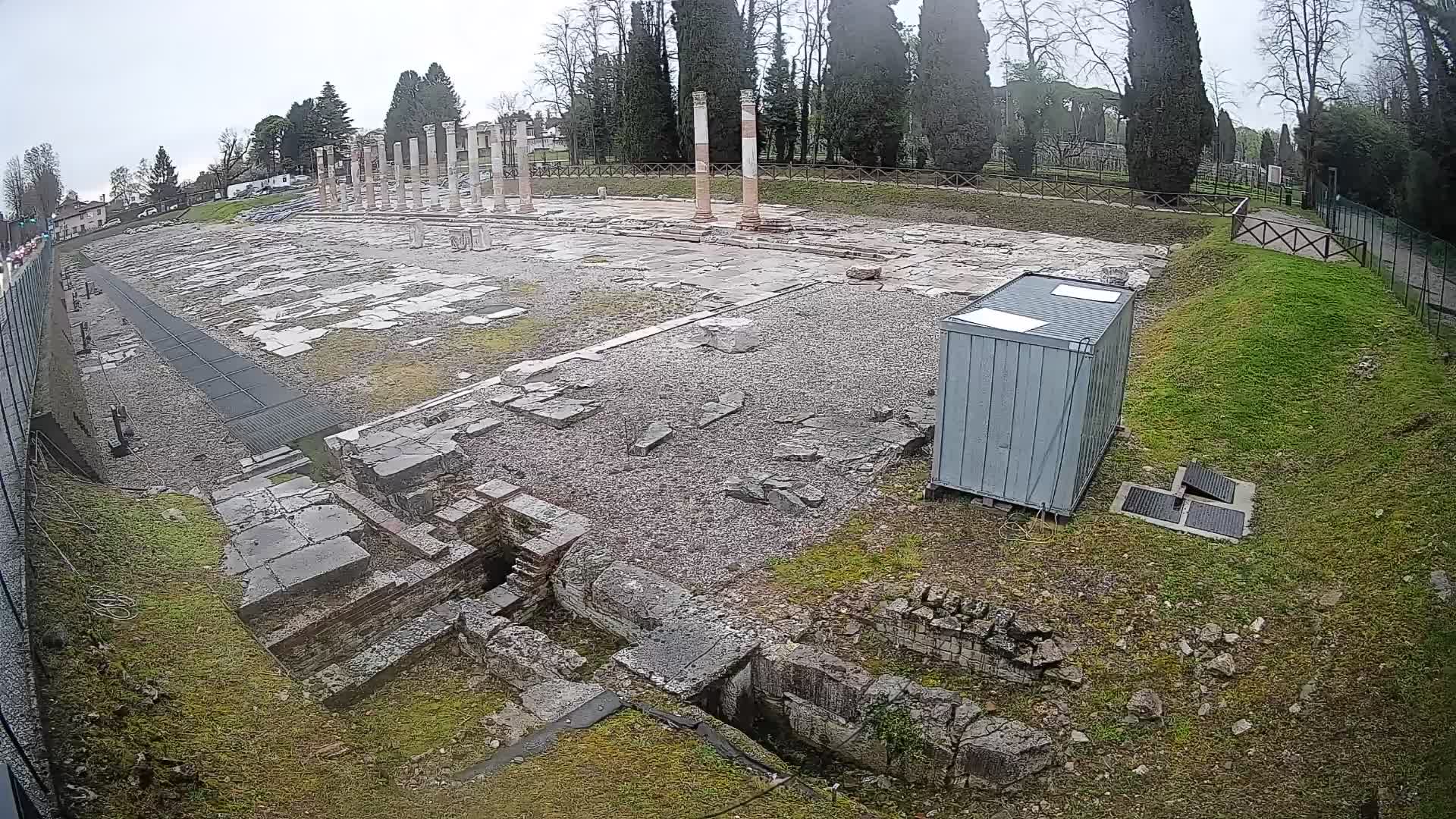 Webcam Foro Romano di Aquileia – Vista live sull’antico Foro