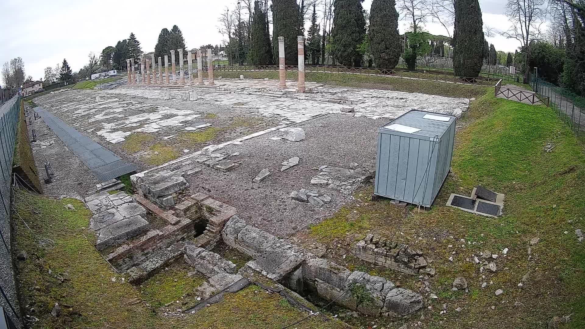 Webcam Foro Romano di Aquileia – Vista live sull’antico Foro