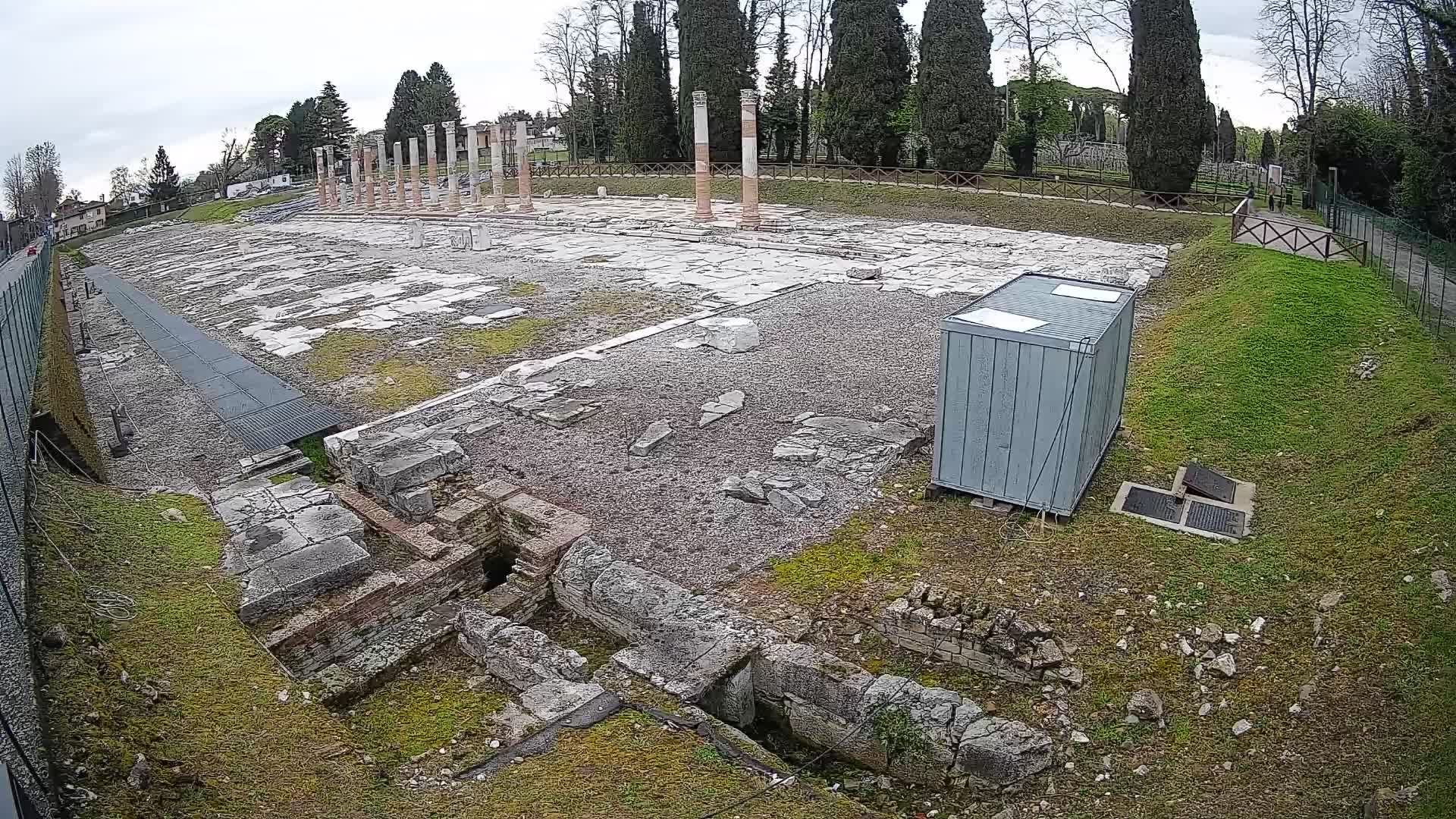 Webcam du Forum Romain d’Aquilée – Vue en direct du site antique