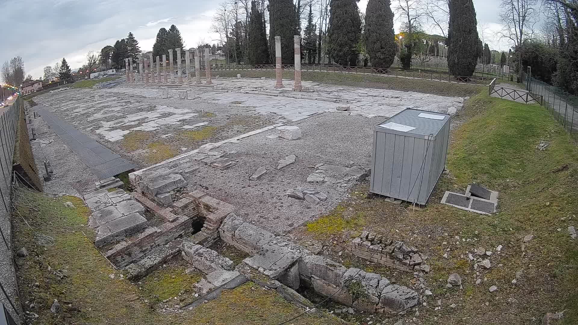 Webcam Foro Romano di Aquileia – Vista live sull’antico Foro