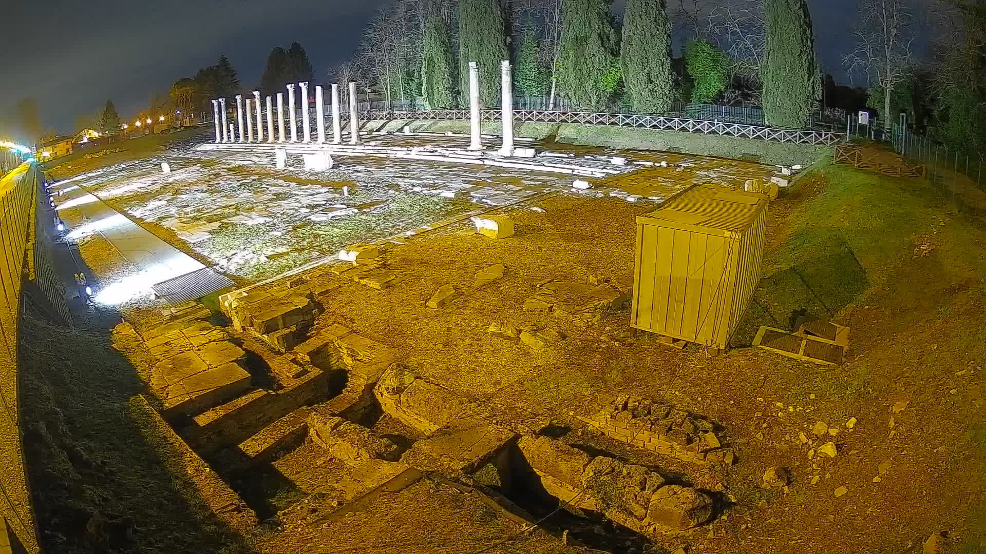 Webcam Foro Romano di Aquileia – Vista live sull’antico Foro