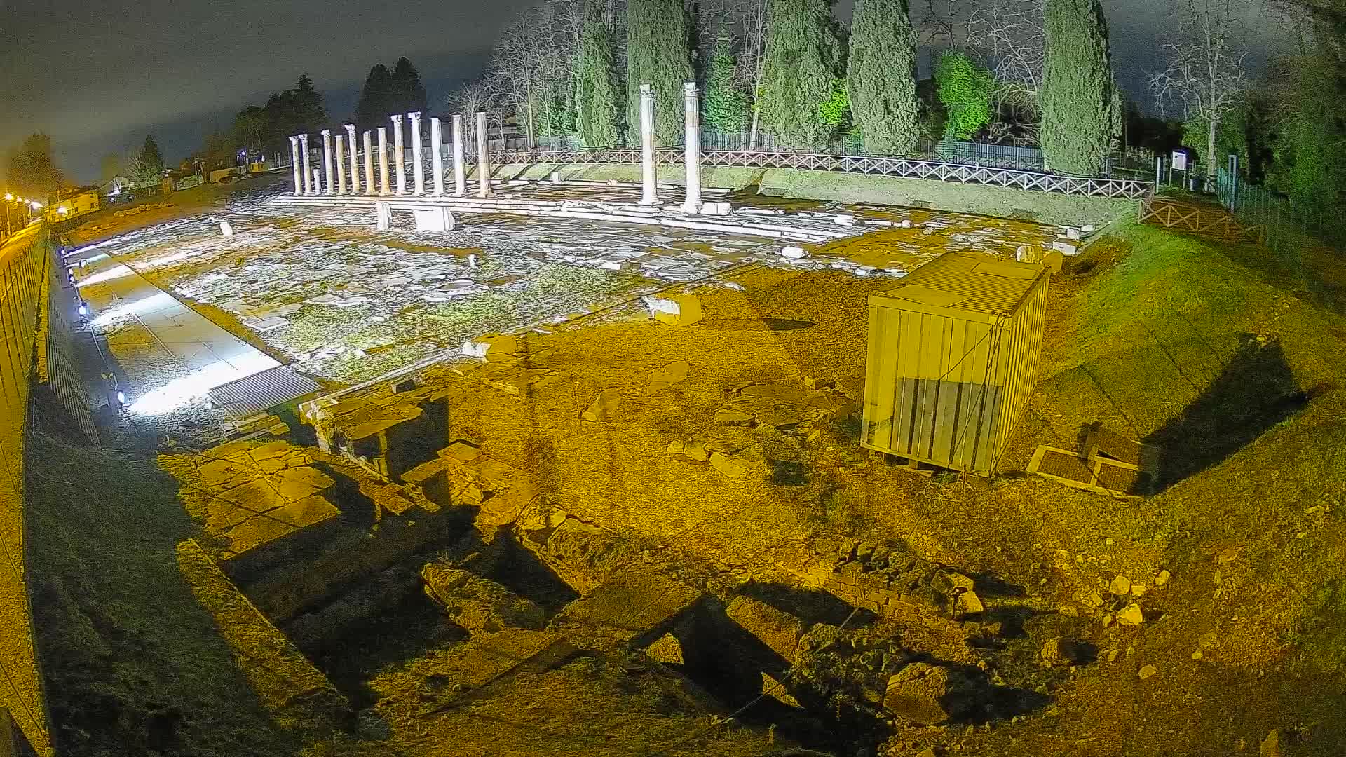 Webcam Foro Romano di Aquileia – Vista live sull’antico Foro