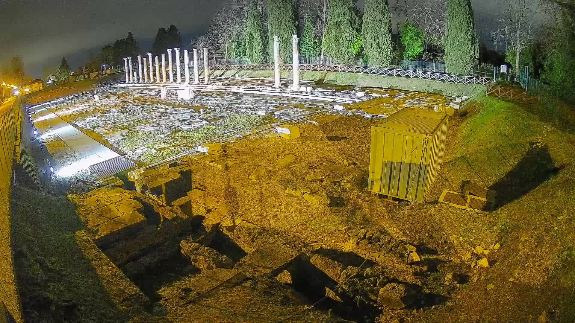 Webcam Foro Romano di Aquileia – Vista live sull’antico Foro
