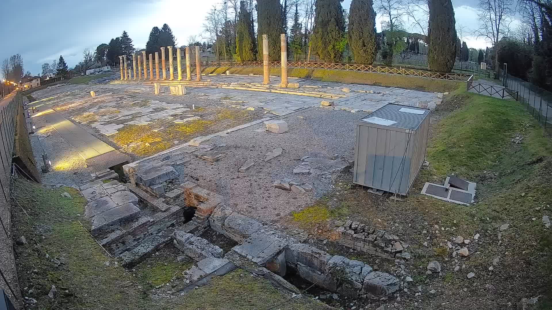 Webcam du Forum Romain d’Aquilée – Vue en direct du site antique
