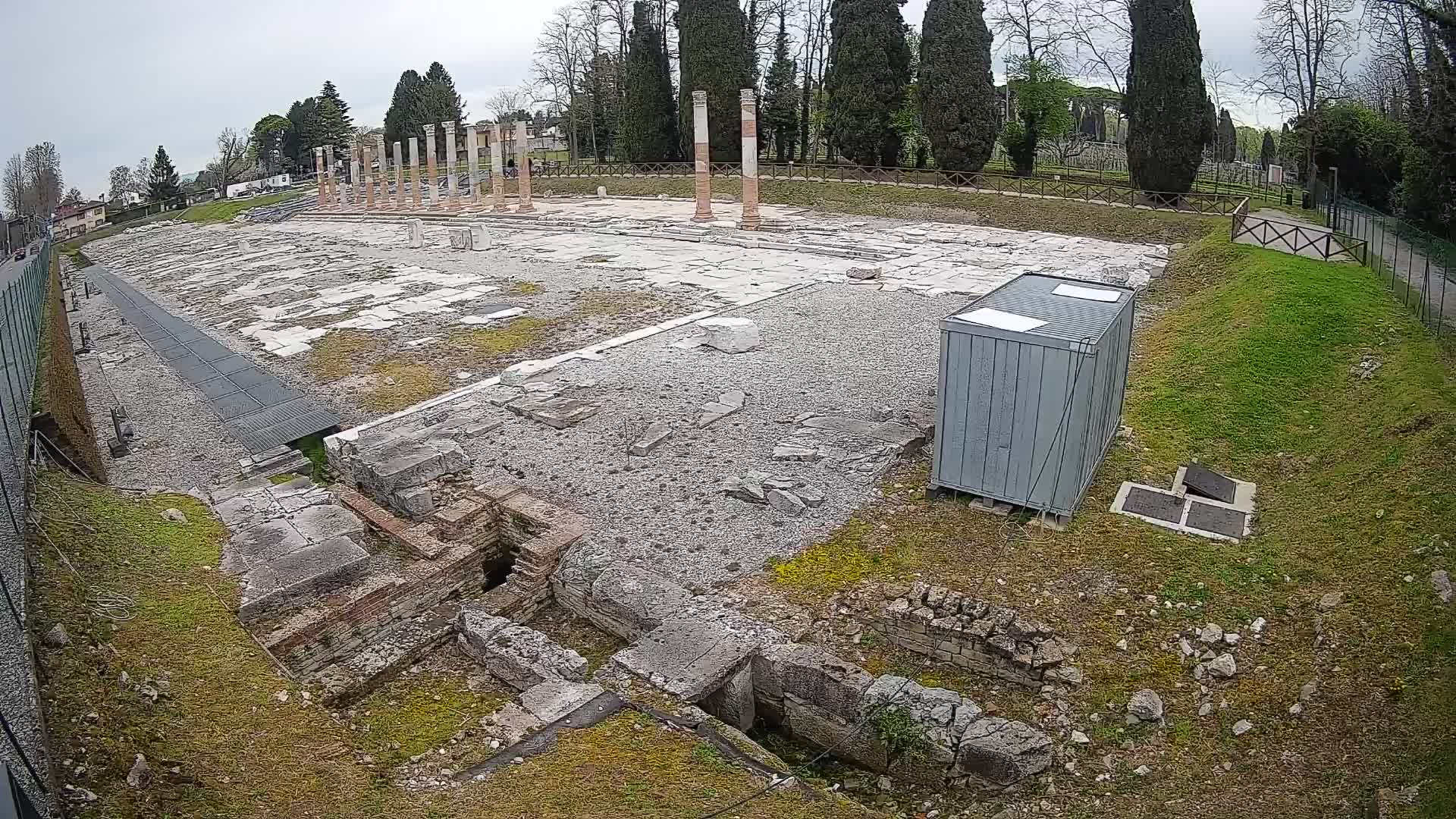 Webcam Foro Romano di Aquileia – Vista live sull’antico Foro