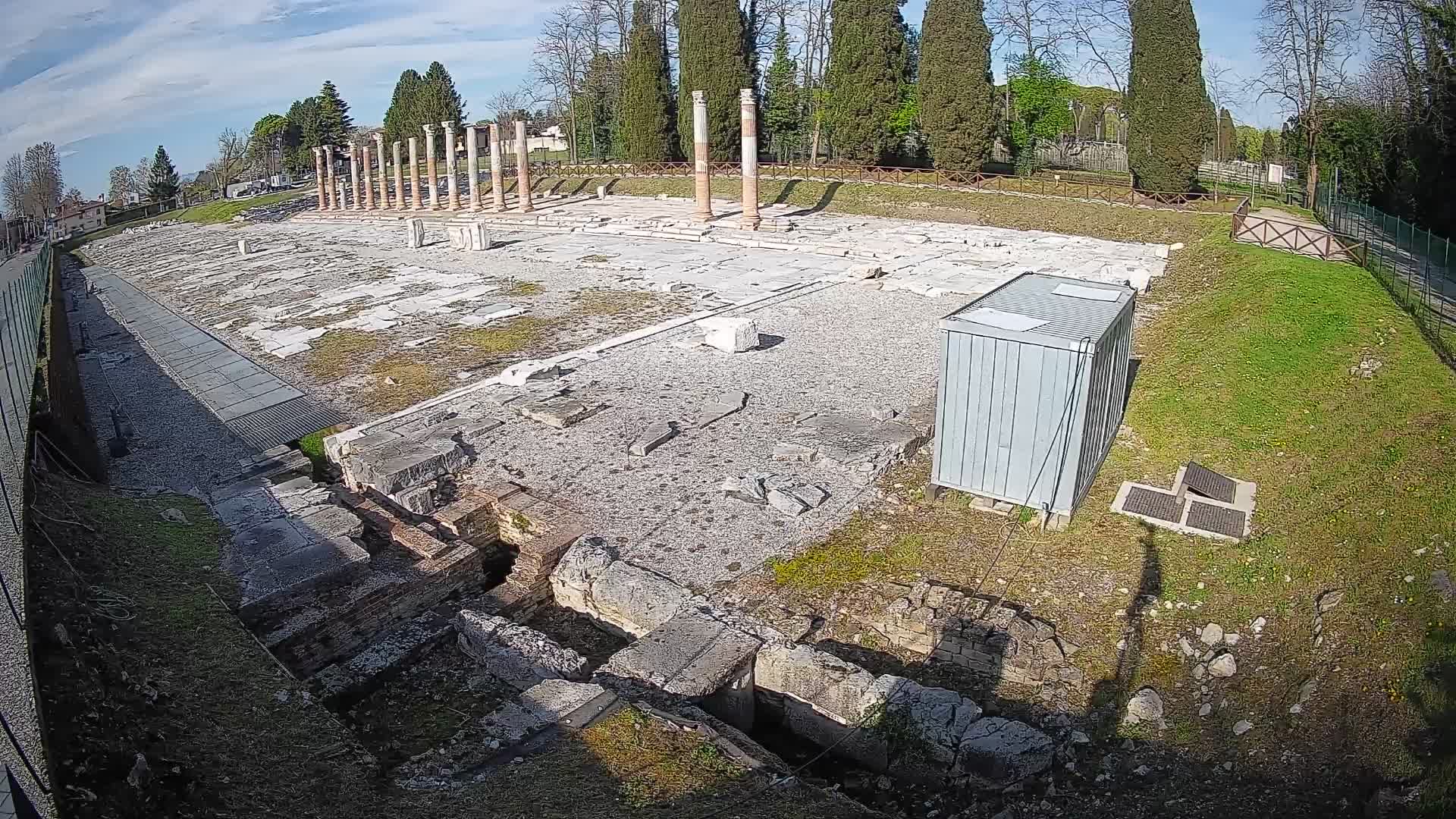 Webcam Foro Romano de Aquileia – Vista en vivo del Foro Romano