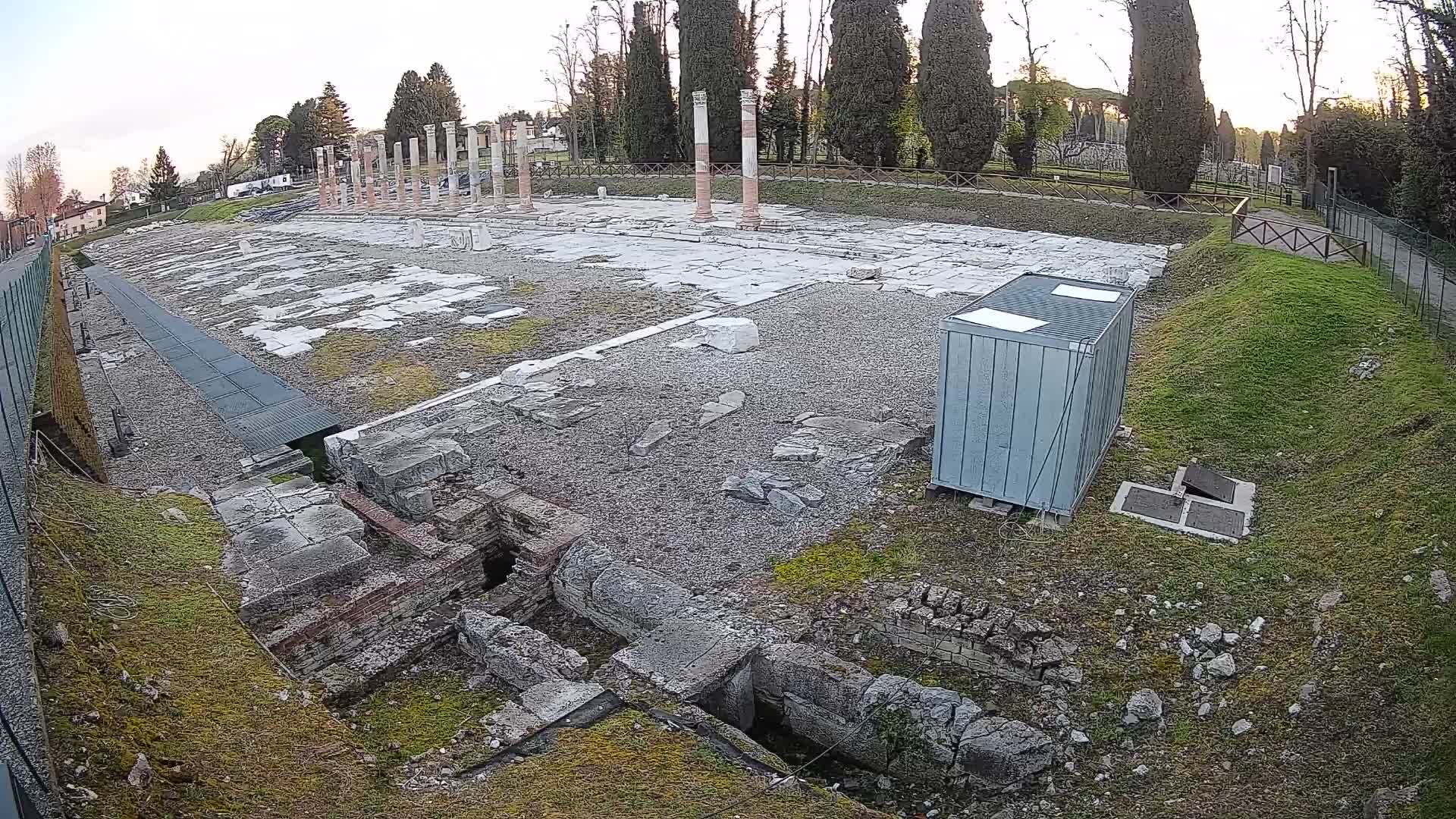 Webcam Foro Romano di Aquileia – Vista live sull’antico Foro