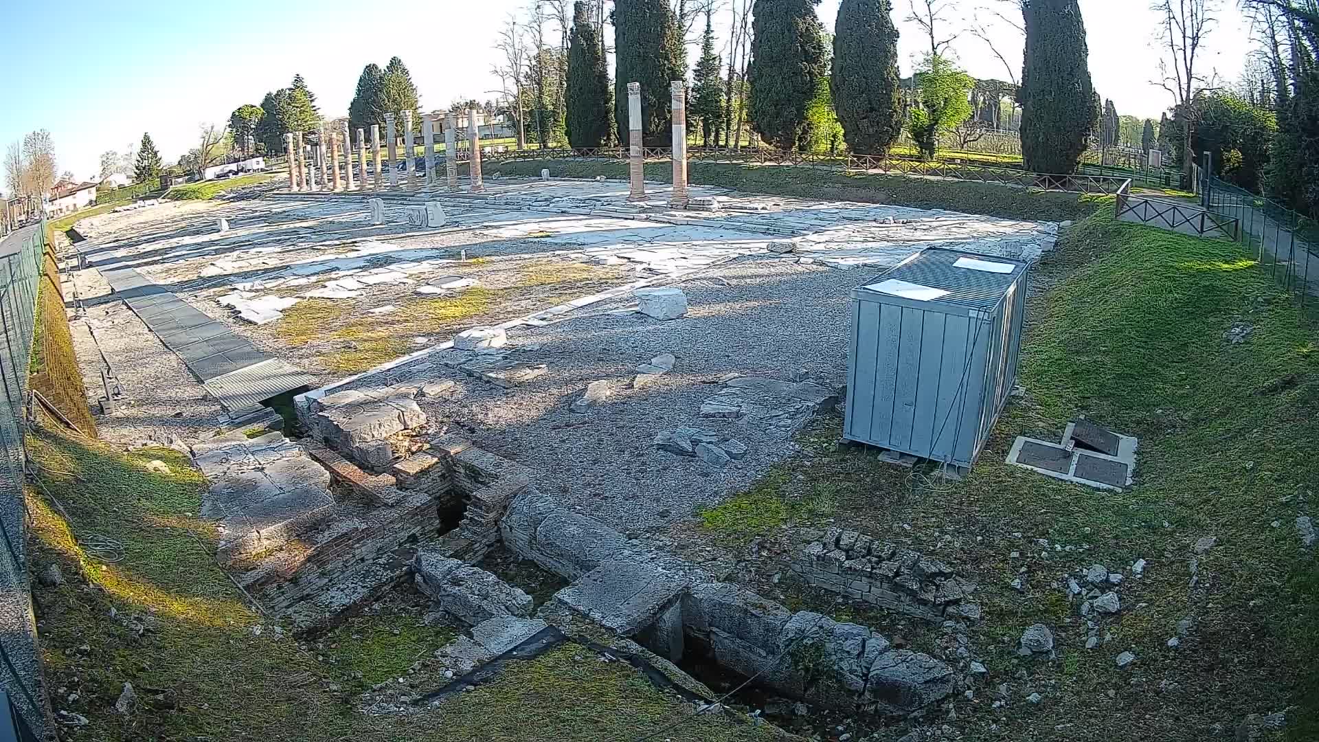 Webcam Foro Romano di Aquileia – Vista live sull’antico Foro