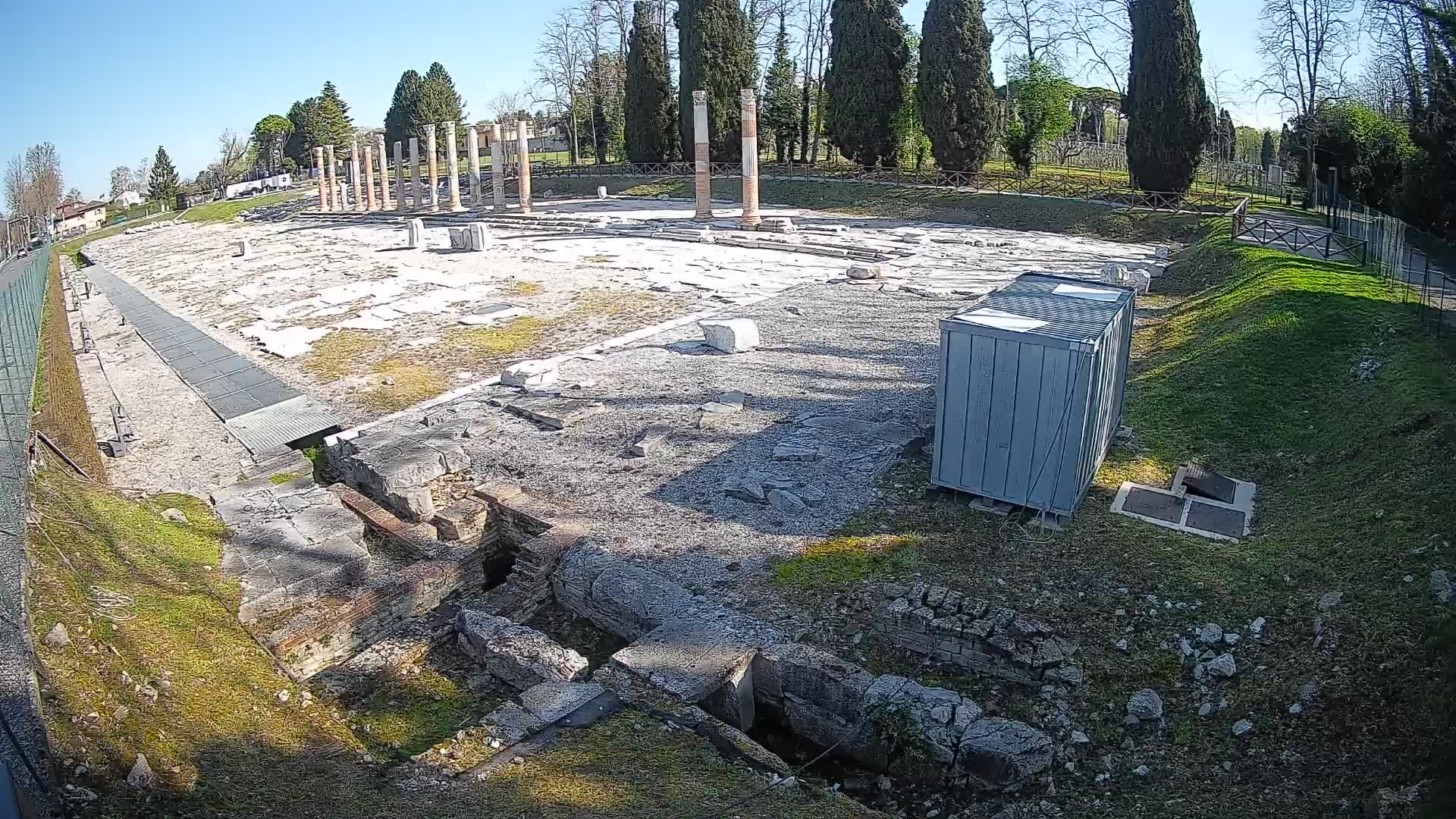 Webcam du Forum Romain d’Aquilée – Vue en direct du site antique