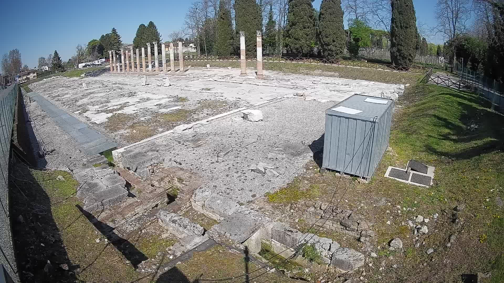 Webcam Foro Romano de Aquileia – Vista en vivo del Foro Romano