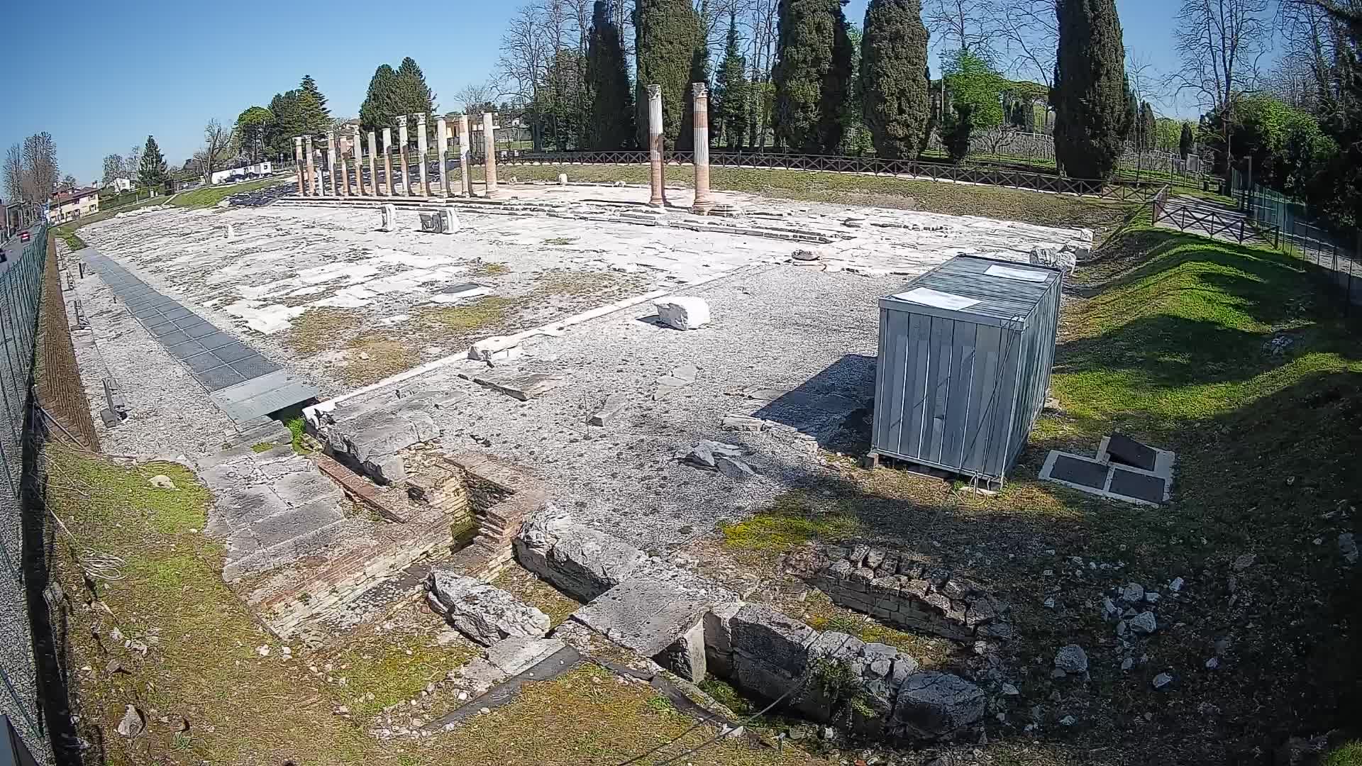 Webcam du Forum Romain d’Aquilée – Vue en direct du site antique