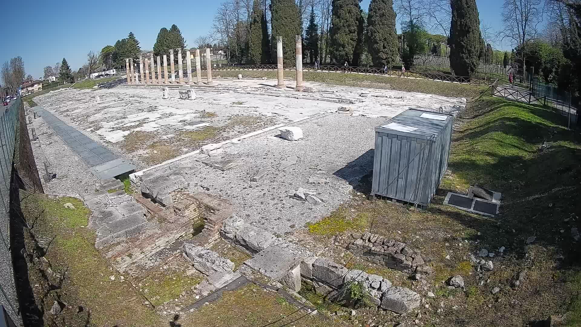 Webcam Foro Romano di Aquileia – Vista live sull’antico Foro