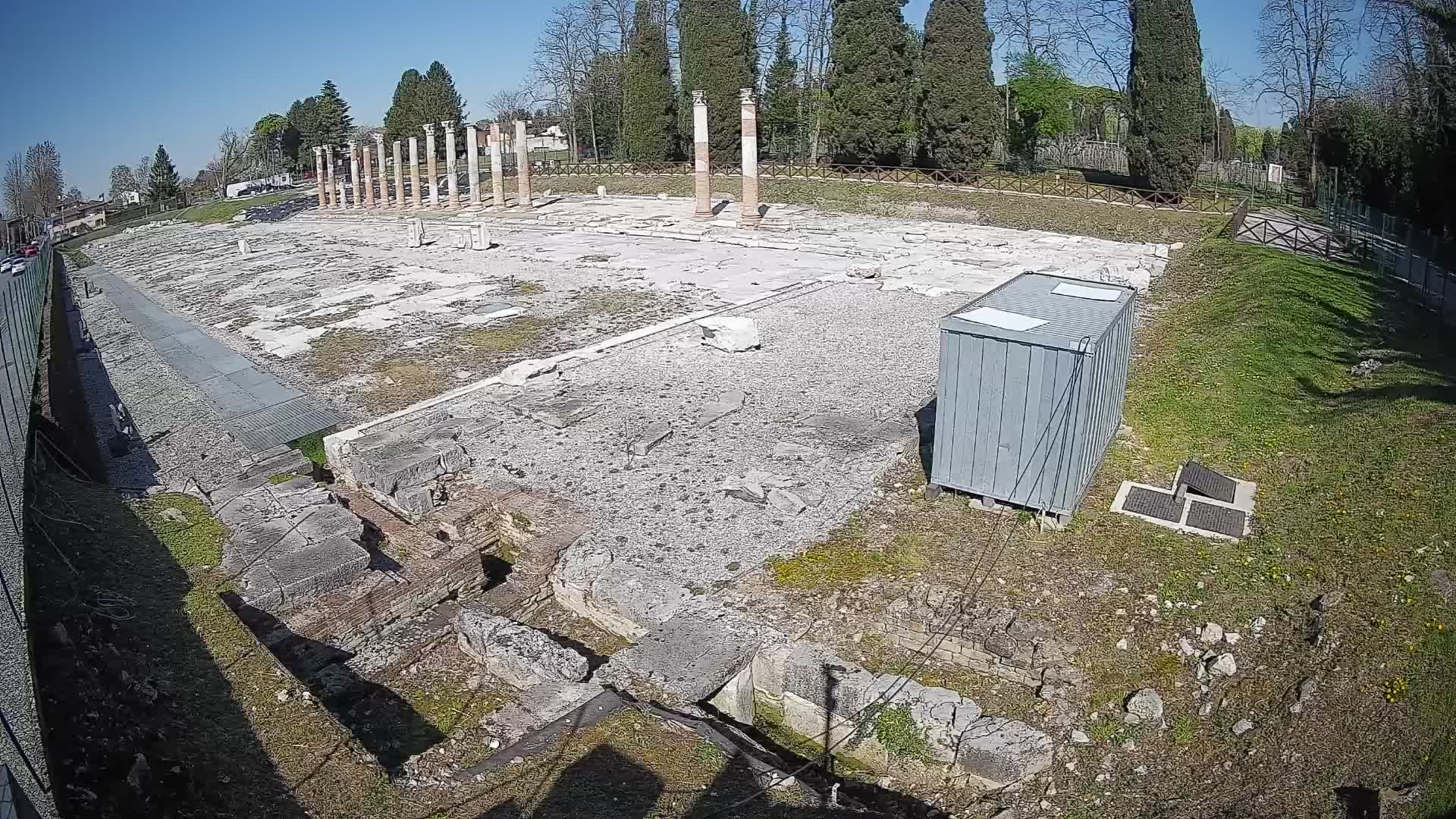 Webcam Foro Romano di Aquileia – Vista live sull’antico Foro