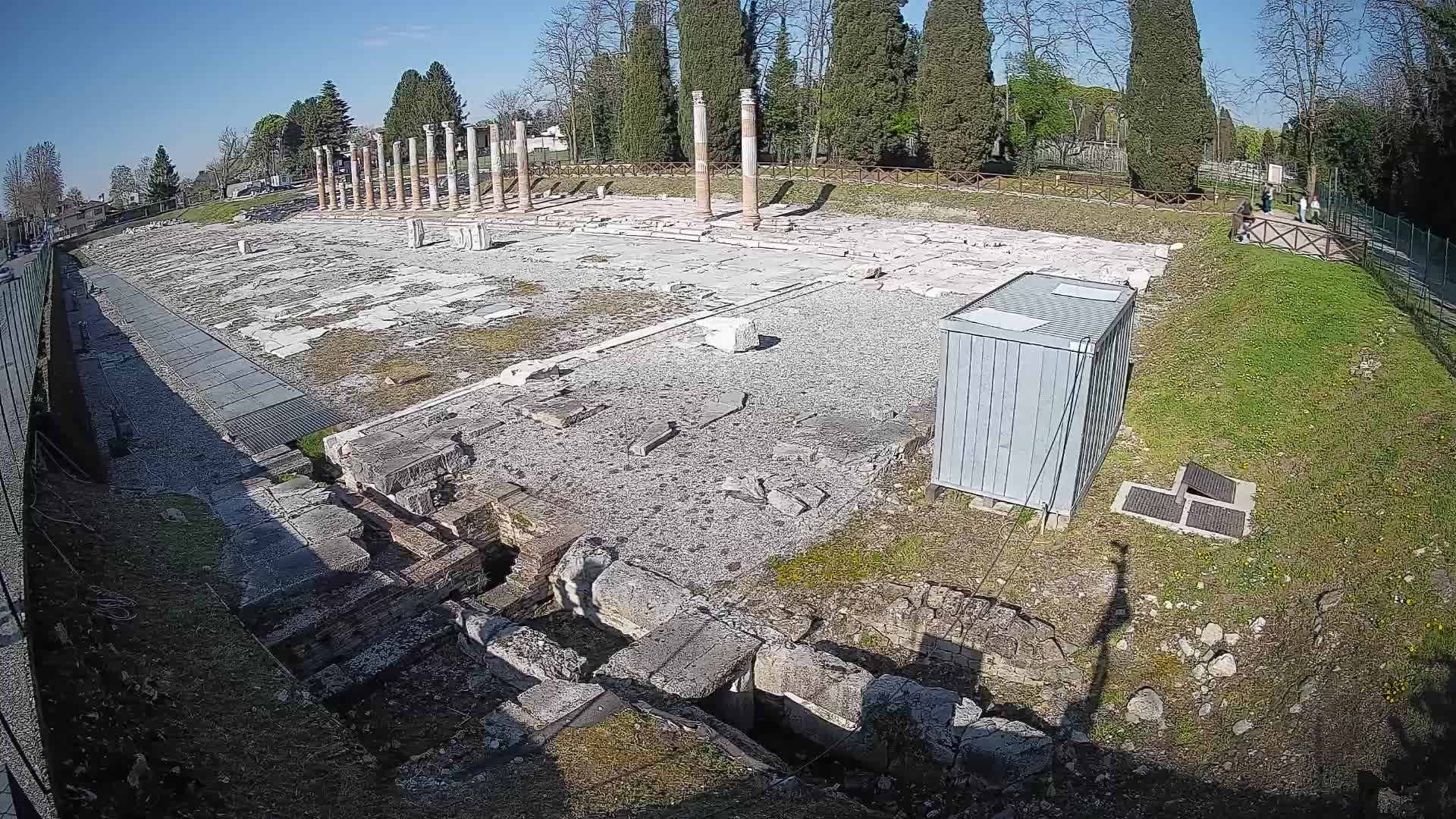 Webcam Foro Romano di Aquileia – Vista live sull’antico Foro