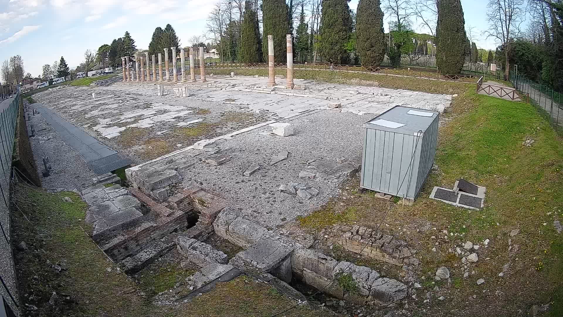 Webcam du Forum Romain d’Aquilée – Vue en direct du site antique