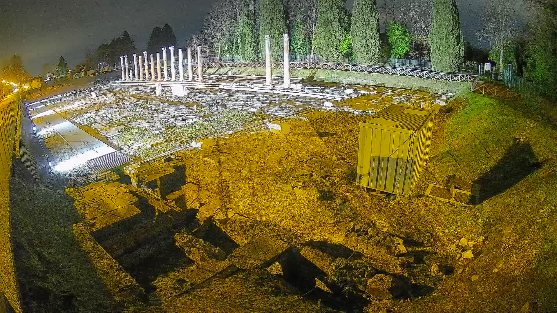 Webcam Foro Romano de Aquileia – Vista en vivo del Foro Romano