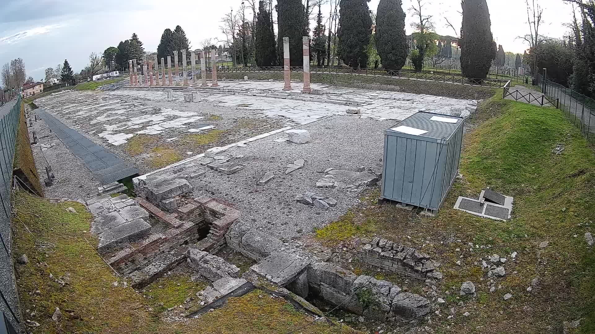Webcam Foro Romano de Aquileia – Vista en vivo del Foro Romano