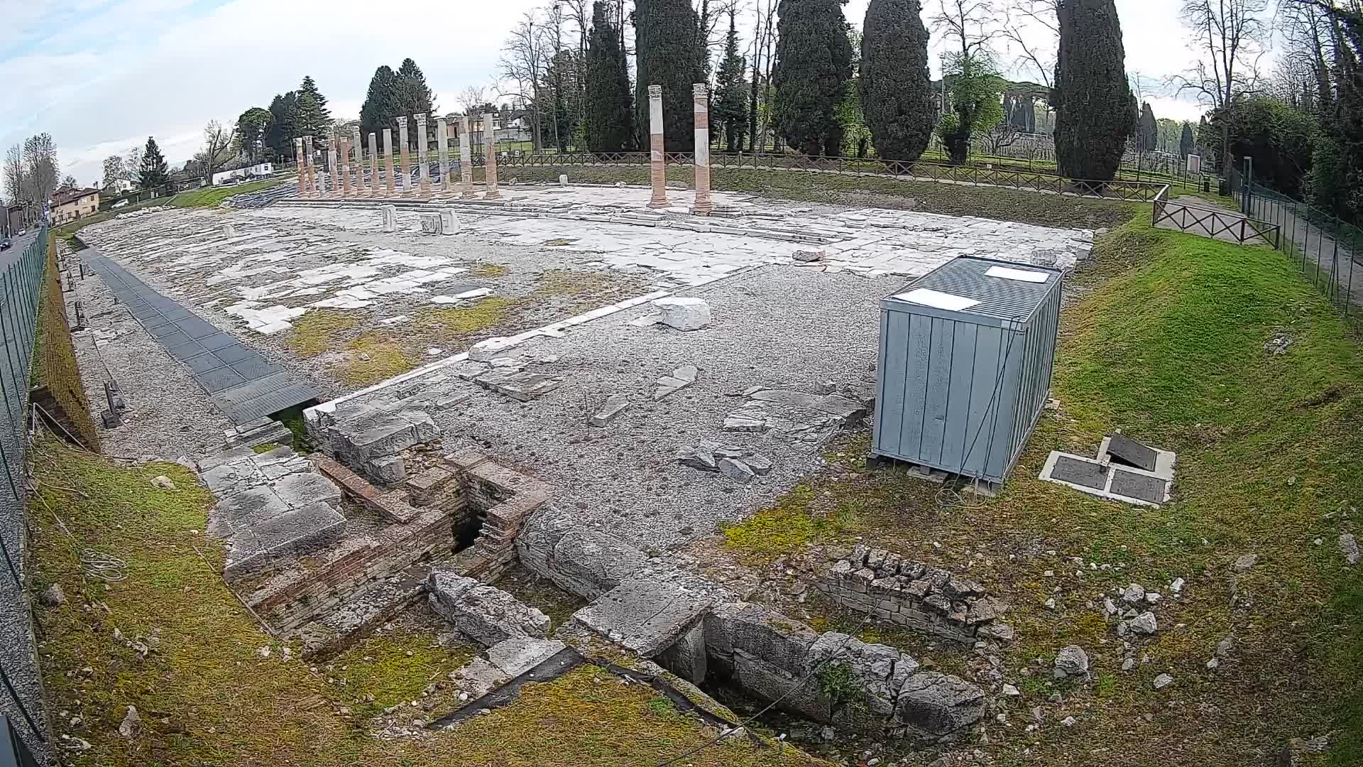 Webcam Foro Romano de Aquileia – Vista en vivo del Foro Romano
